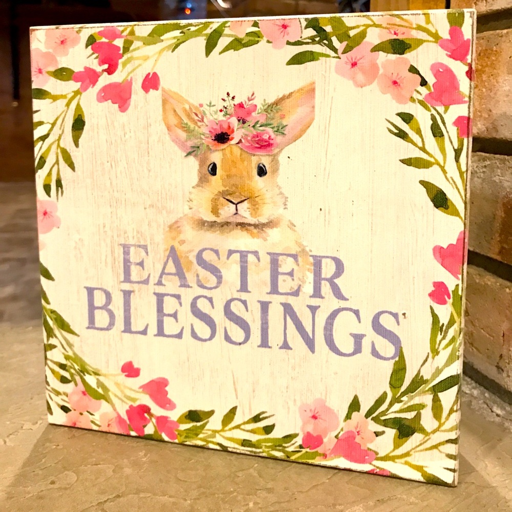 EASTER BLESSINGS 8” Wood Box Sign